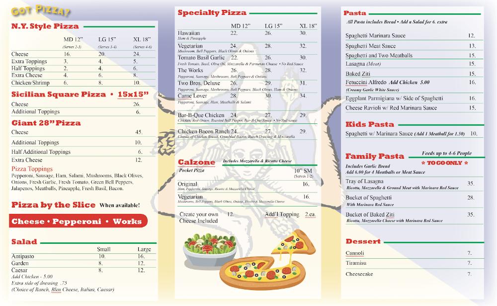 Two Brothers from Italy Big Pine Menu image 1
